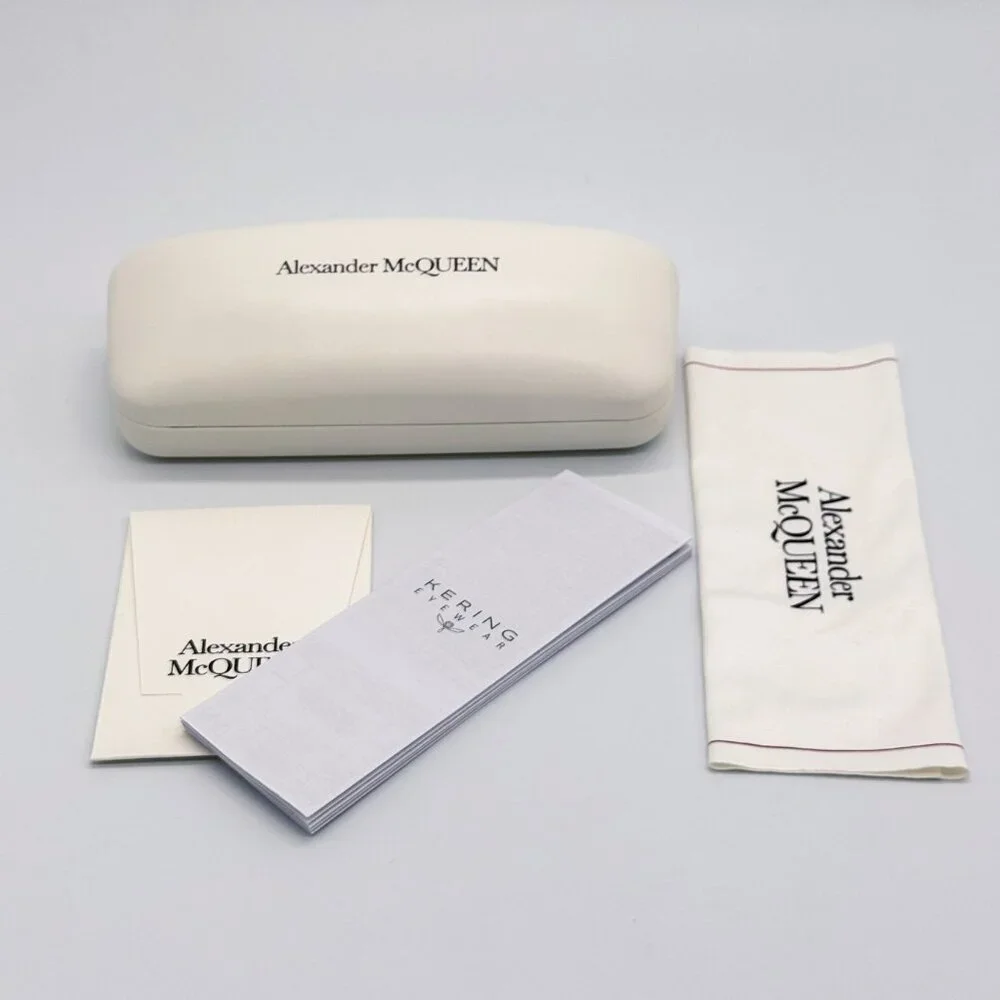 NEW ALEXANDER MCQUEEN AM0426S 005 IVORY SUNGLASSES ALEXANDER MCQUEEN
